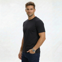 Alternative view of Essential Regular Fit Crew Neck T-Shirt - Black Beauty