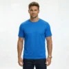 Firefly_Gemini Flash_ remove folds and crease. make it look like ironed clothes.blue attached tshirt. fron 517484