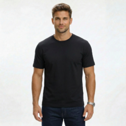 Essential Regular Fit Crew Neck T-Shirt - Black Beauty