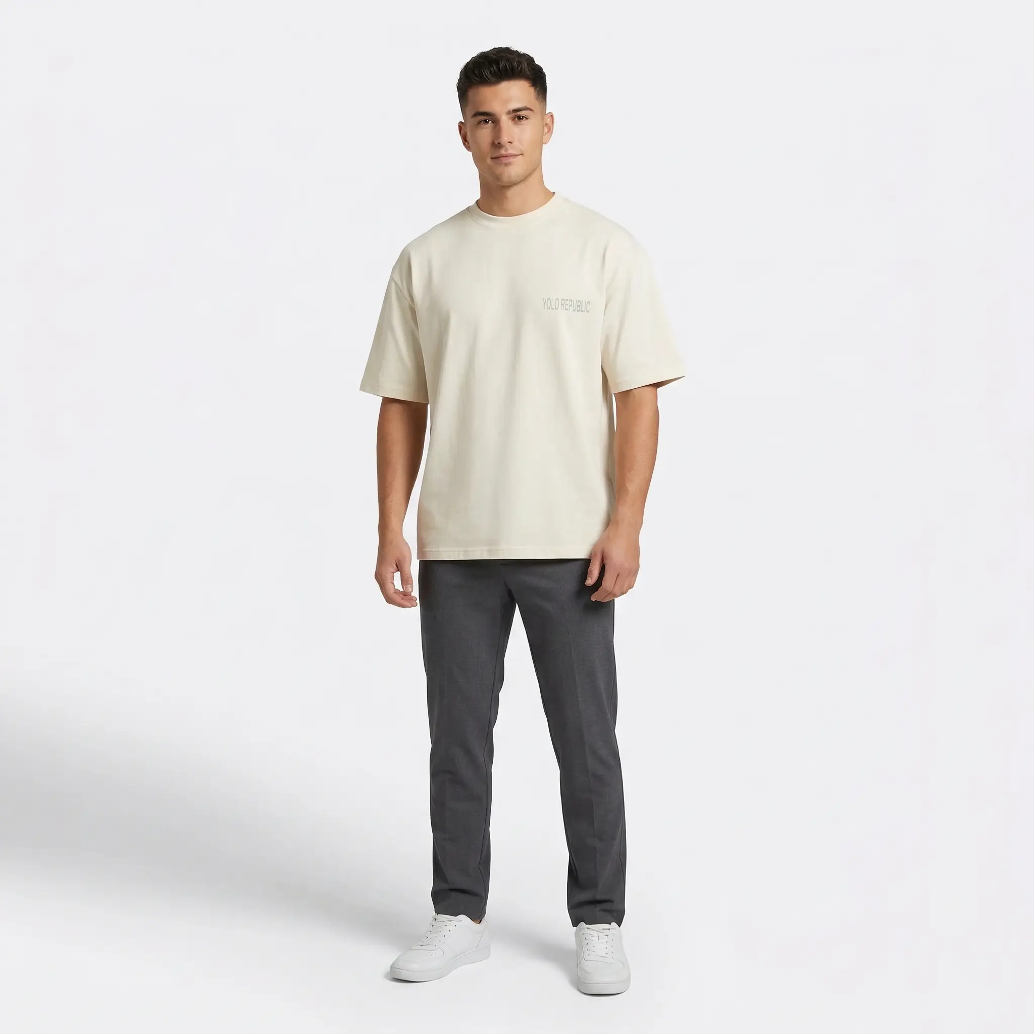 Premium Oversized T-Shirt - Cannoli Cream