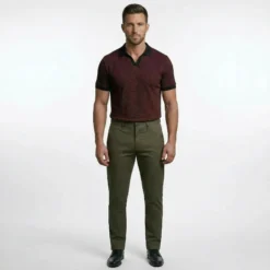 Slim-Fit Stretch Chino - Olive