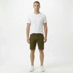 Stretch Chino Shorts - Olive