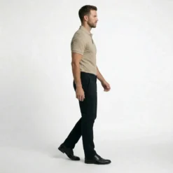 Alternative view of Slim-Fit Stretch Chino - Black