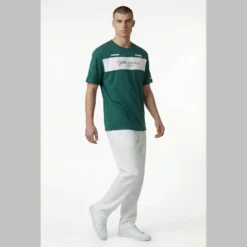 Alternative view of YOLO Republic Signature T-Shirt - Rainforest & White