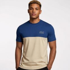 YOLO Republic Exclusive T-Shirt - True Blue & Beige