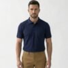 Premium Combed Cotton Polo - Peacoat