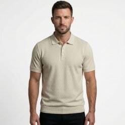 Premium Combed Cotton Polo - Light Grey