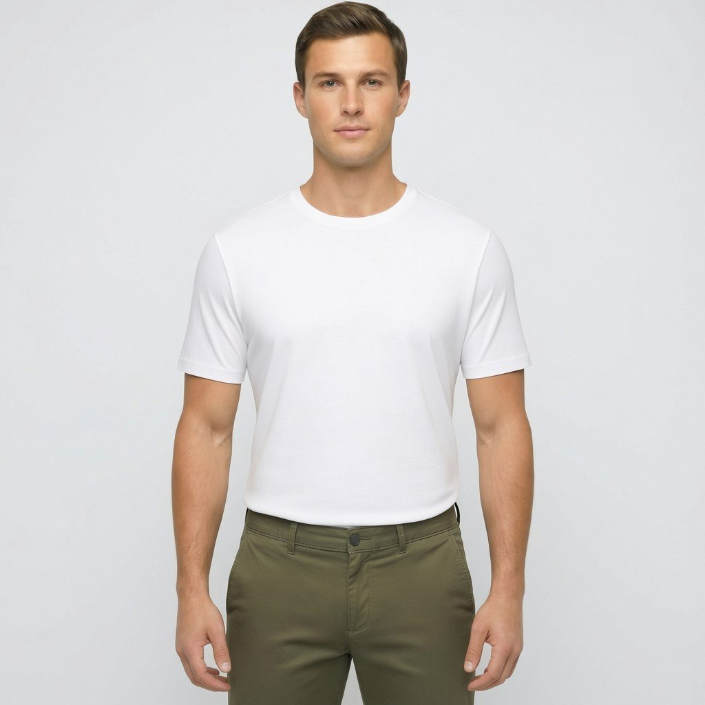 Essential Slim-Fit Crew Neck T-Shirt - White