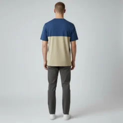 Alternative view of YOLO Republic Exclusive T-Shirt -True Blue & Beige