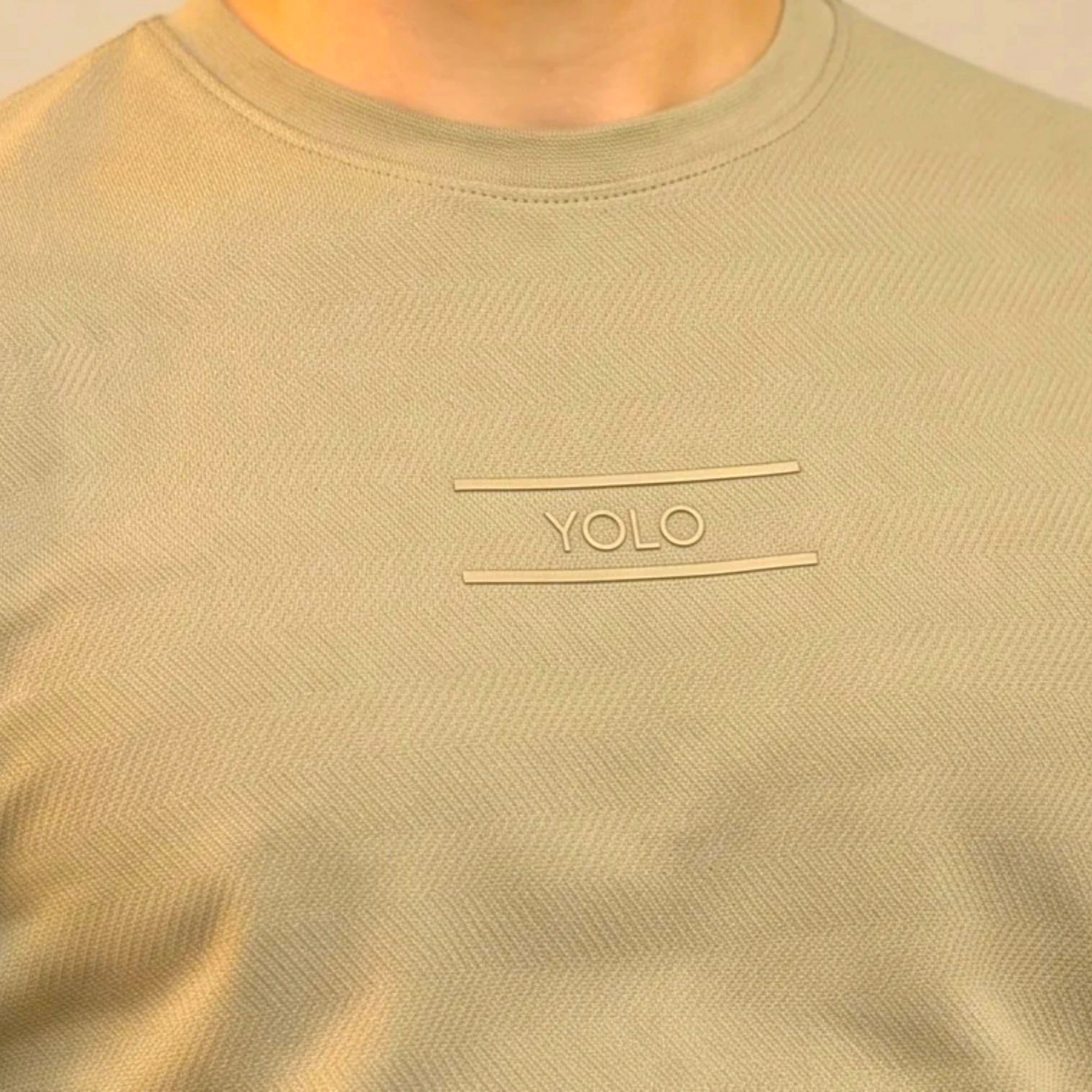 Yolo edition slim fit tshirt cannoli cream yolo republic detail